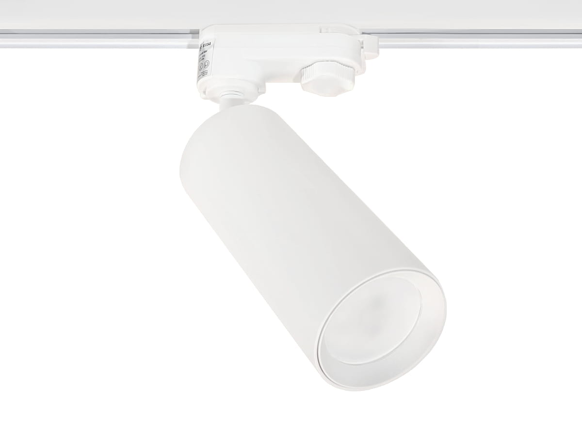 Lampa szynowa LONG3 na żarówkę GU10 biała trójfazowa
