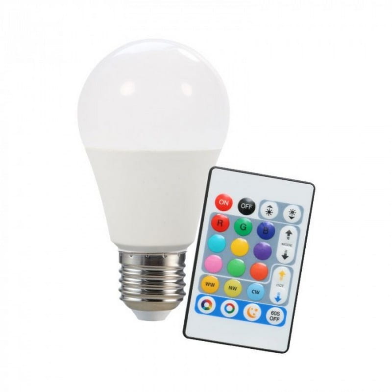 Żarówka LED E27 CLASSIC 8W RGBCCT 800lm 230V