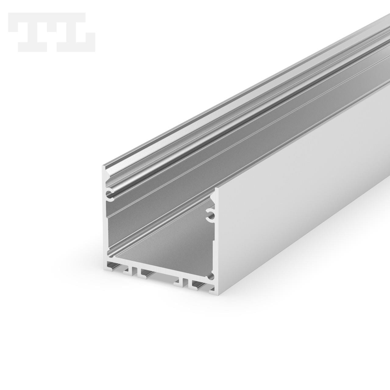 Profil LED natynkowy szeroki P22-3 srebrny 3m