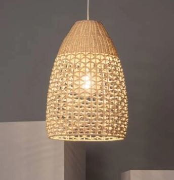 Lampa Wisząca z Rattanu Jinan E27