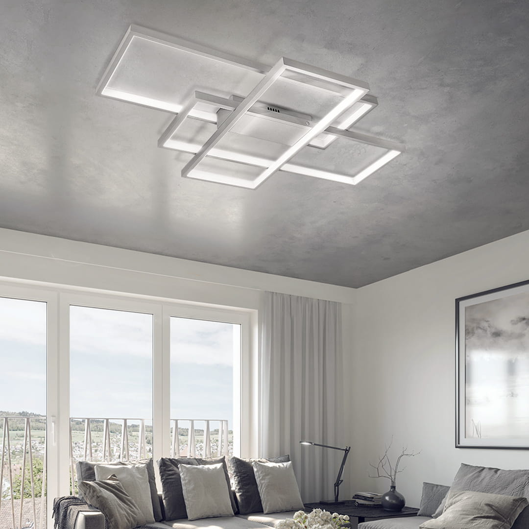 Lampa sufitowa LED 80W szara DL-Z01 z pilotem